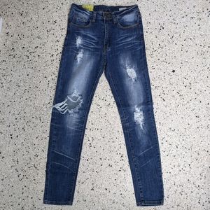 Machine Ript High Rise Jeans